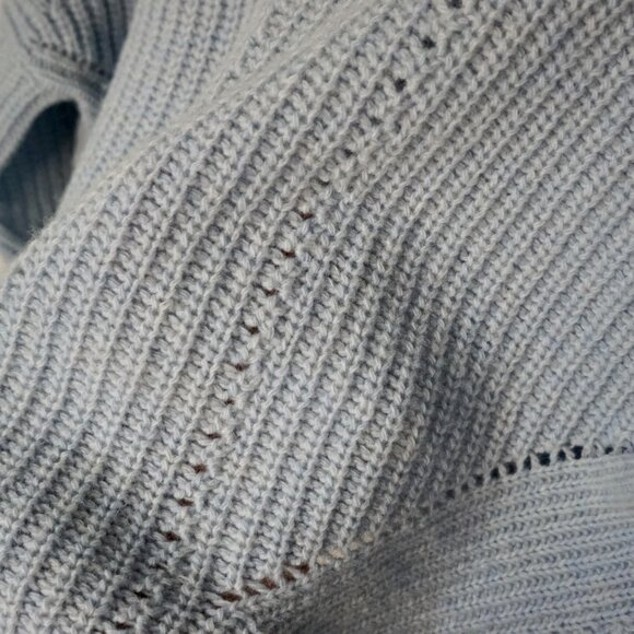 Maje Wool Blend Blue Crop Sweater Size FR 1 (Small) - Picture 7 of 15